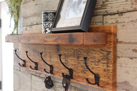 wall coat rack rustic